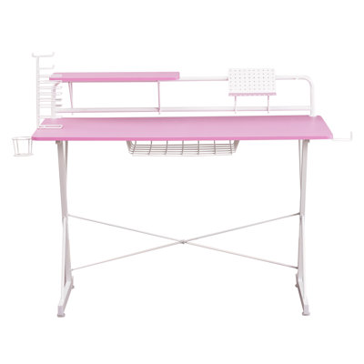 Techni Sport TS-200 Carbon Computer Gaming Desk With Shelving
