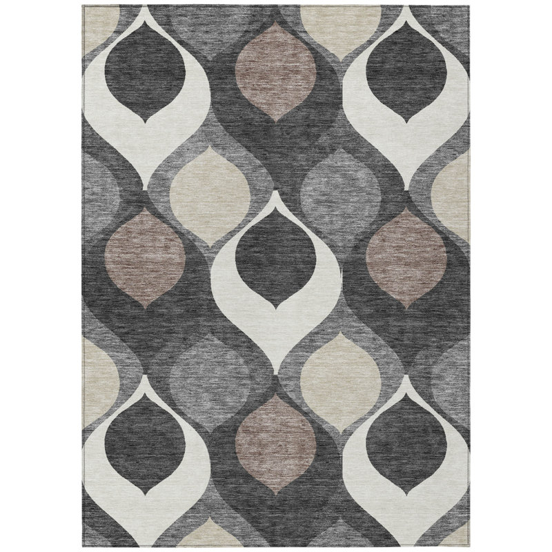 Tapis intérieur lavable beige Ogee 8 pi x 10 pi