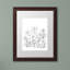 « simple fleur doodle », impression sur toile encadrée-70582985-19607714-19607712