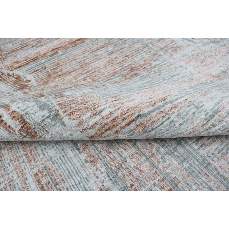 Area Rug in Copper/Gray/Ivory, Rectangle 10' x 14'