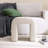 Rienna 19.3" Wide Modern Channel-Tufted U-Shaped Ottoman-1604558292