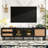 80'' Tv Entertainment Center With Design - Solid Construction Table For Tvs Ample Media Space,-32718641