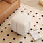 Repose-pieds cubique avec rangement, beige, salon
