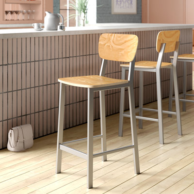Hamilton Counter Stool with Metal Frame