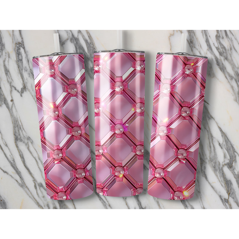 Choose Handmade Tumblers 591ml Vacuum Insulated Stainless Steel (18/8) Travel Tumbler with Straw