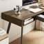 Bureau avec ports USB et prise de courant, bureau d'écriture moderne avec tiroirs, bureau d'ordinateur multifonctionnel-1687195094