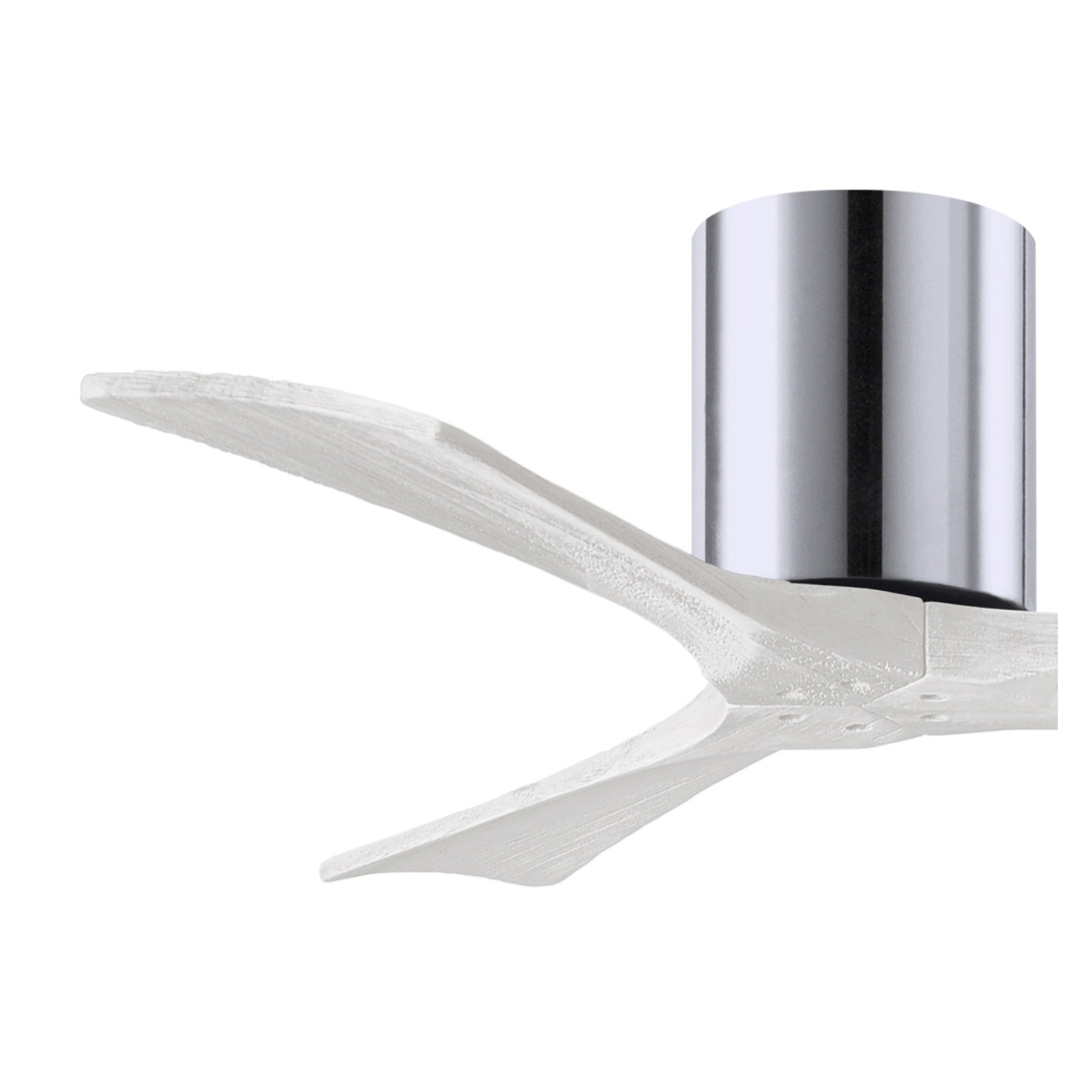 Olivier 3 Blade Ceiling Fan, Polished Chrome, Matte White, 42"