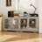 66.1"Wide Display Sideboard with 4 Sliding Glass Doors & Adjustable Shelves-327538313