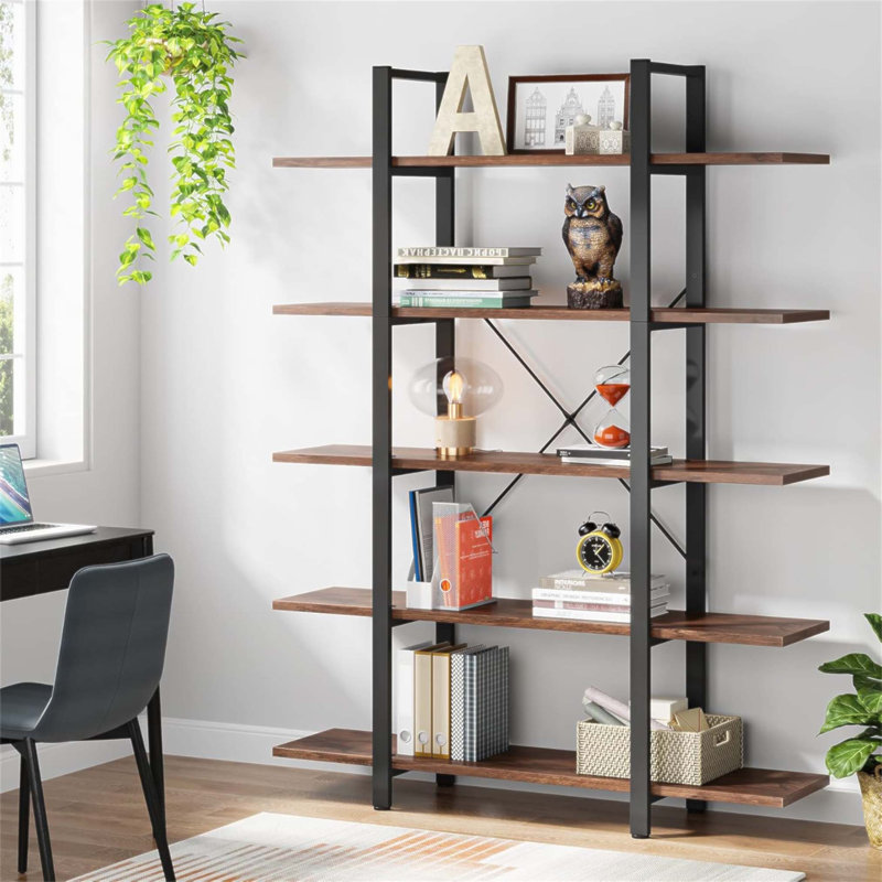 Bibliothèque à 5 niveaux H 72 po x l 12 po x L 47 po
