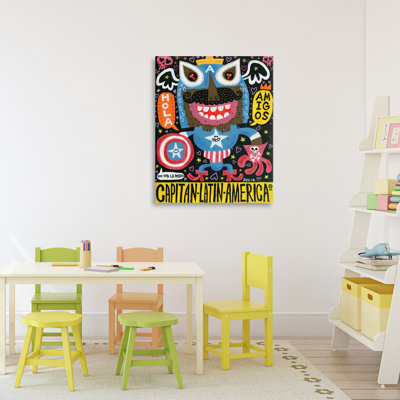 Todos Somos Americanos Collage Canvas, design by Jorge R. Gutierrez