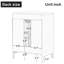 Meuble-lavabo simple 24 po avec comptoir en céramique 24 po-71462440