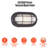 Traditional One-Light, 6-Watt LED Outdoor Exterior Wall Fixture, With Color Temperature Selectable, Textured Black Finish, White Glass Lens Shade-999790838