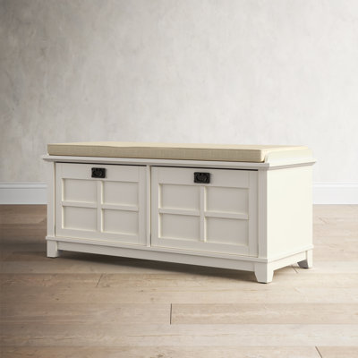 Alanis Linen Upholstered Storage Bench