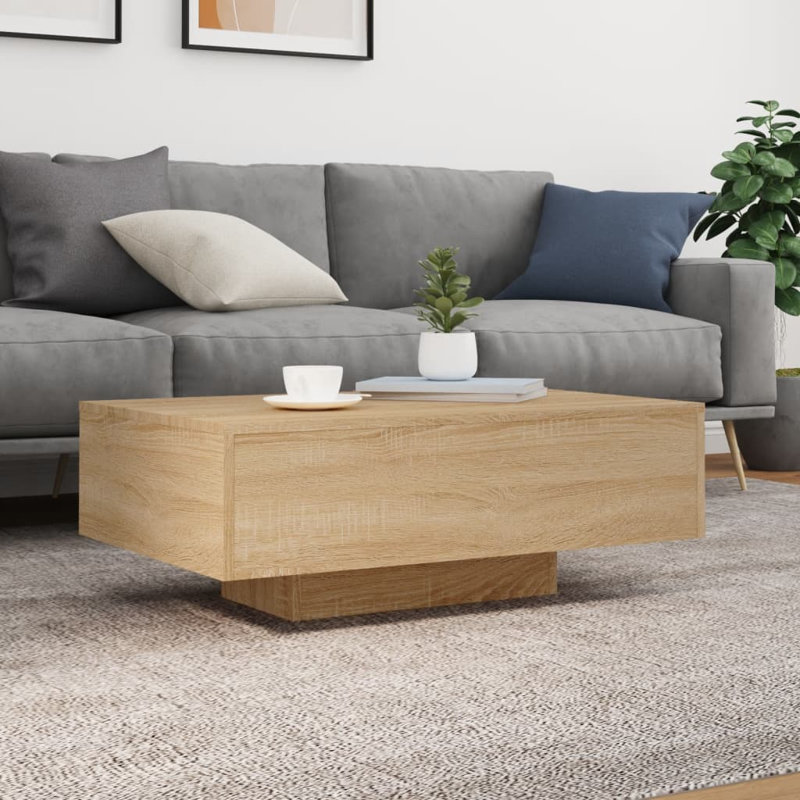 Table basse avec lumières DEL vidaXL, Chêne sonoma