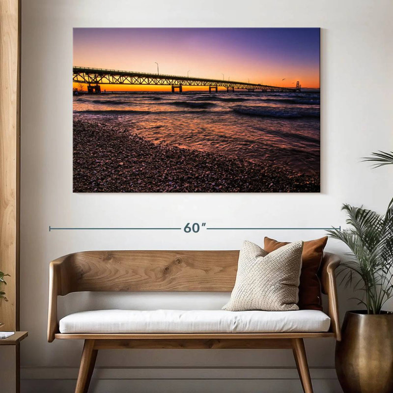 Lilie Mackinac Beach Sunset, H 34 po x l 51 po