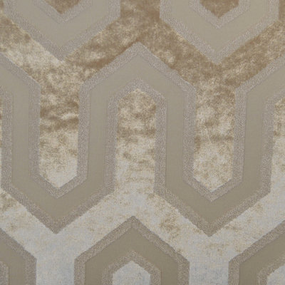 114" Geometric Velvet Fabric by the Yard