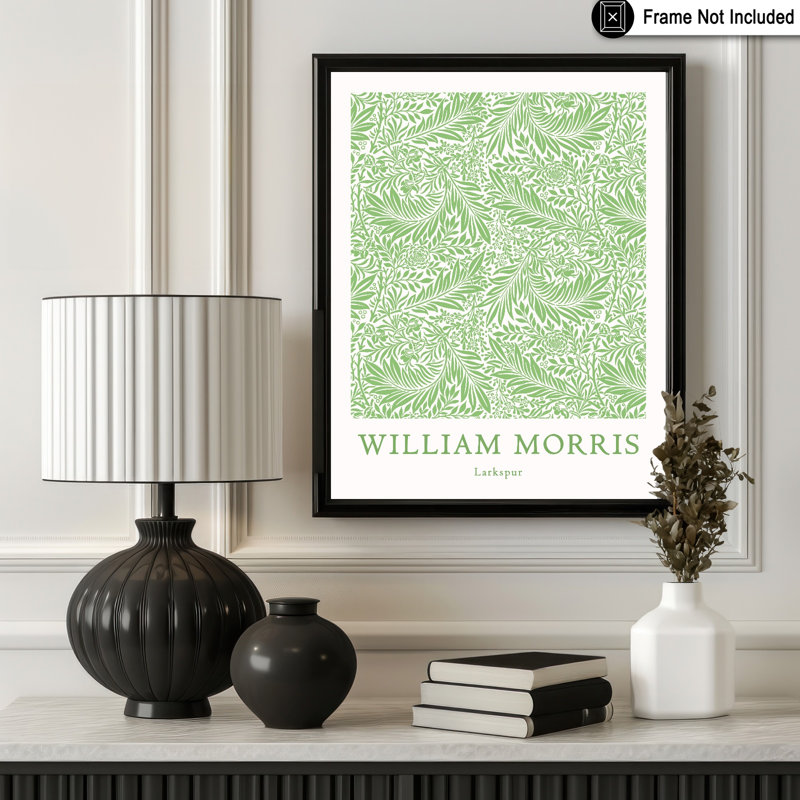 William Morris - Larkspur No8, 11"H x 14"W, Poster, Unframed