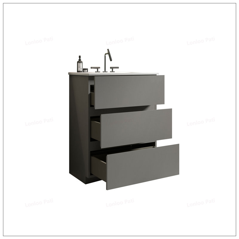 Meuble-lavabo 24 po avec lavabo 3 trous