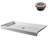 60 in. x 30 in. Alcove Acrylic Shower Base in Glossy White With Center Drain, Drain Included-115184012
