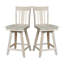 Derene Swivel Solid Wood Counter Stool-43743875