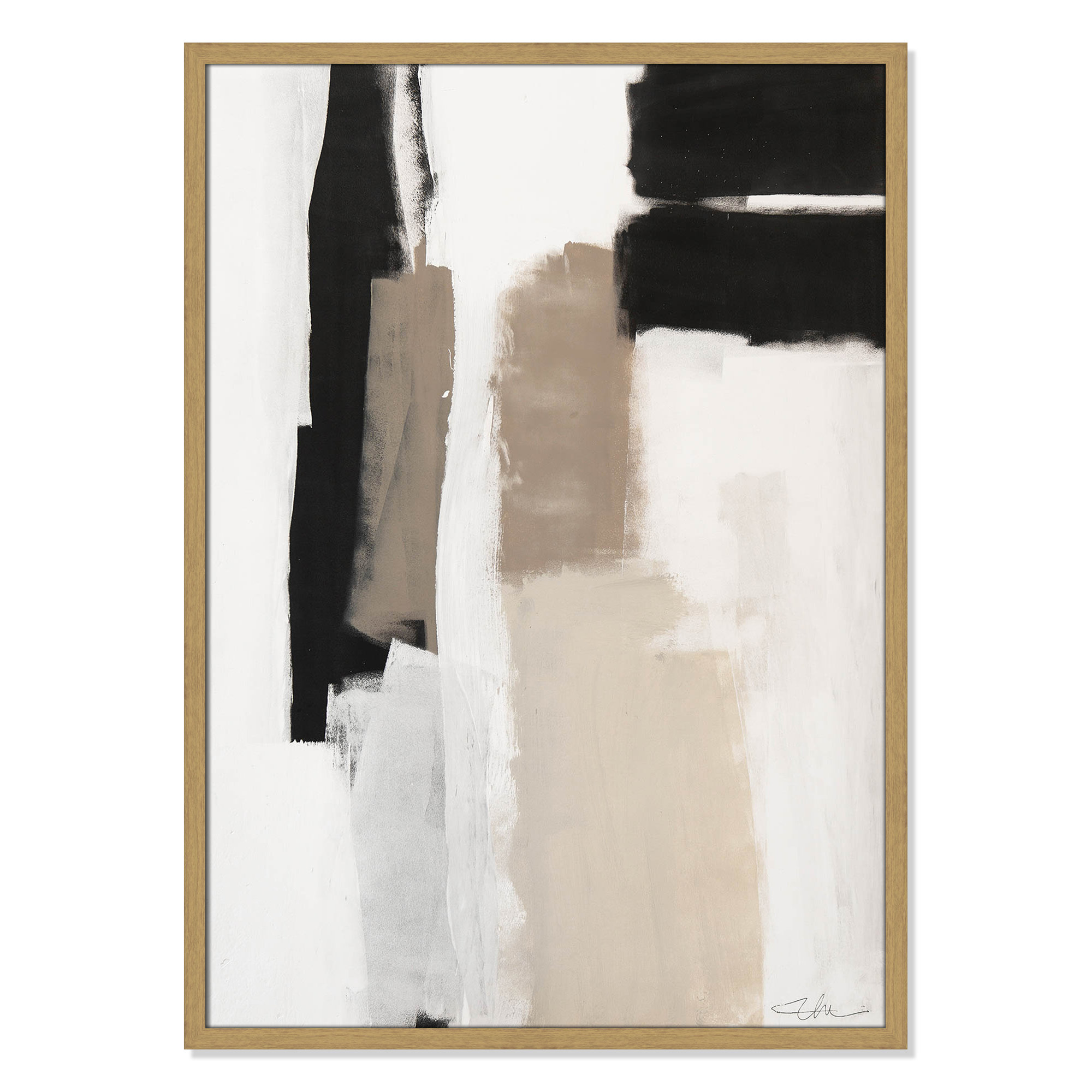 Earth Scapes II by Casa Fine Arts, Natural Slim Unmatted Picture Framed, 35.5" H x 25.5" W x 1.25" D