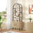 70.63" Tall Etagere Arched Bookcase With Cabinet-537332333