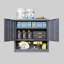 Armoire de garage en métal avec porte, armoire de rangement murale, armoire à outils flottante pour sous-sols, cuisines et entrepôts
