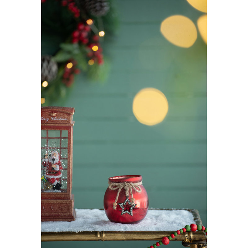 4.1'' H Glass Tabletop Votive Holder