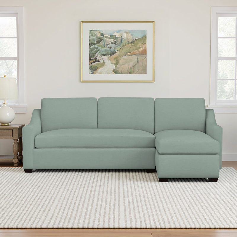Cranbrook Upholstered L-Shaped Sectional, Right Hand Facing, Bayou Spray Canvas