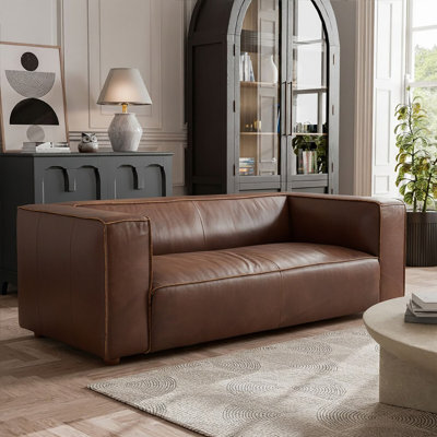 2 Seater Leather Loveseat