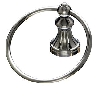 Hudson Bath  Towel Ring, Brushed Satin Nickel