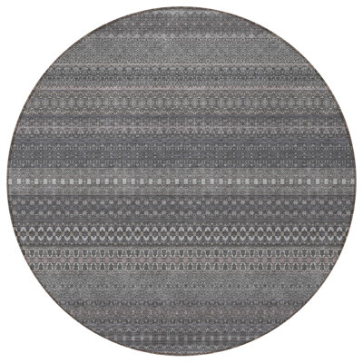Tapis d'intérieur rond 8 po