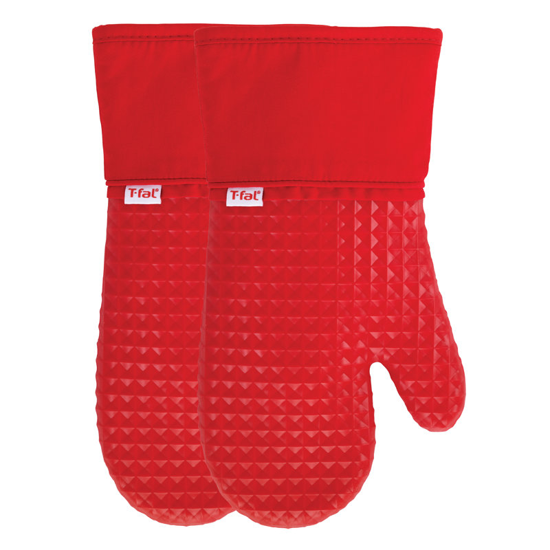 Gant de cuisine gaufré T-fal, Rouge