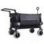 Chariot pliant multifonctionnel avec poignée pivotante et pneus de plage de 9 po x 4 po pour le camping et la plage - 300 L très robuste, grande capacité pour le transport, l'épicerie et l'extérieur-123115792