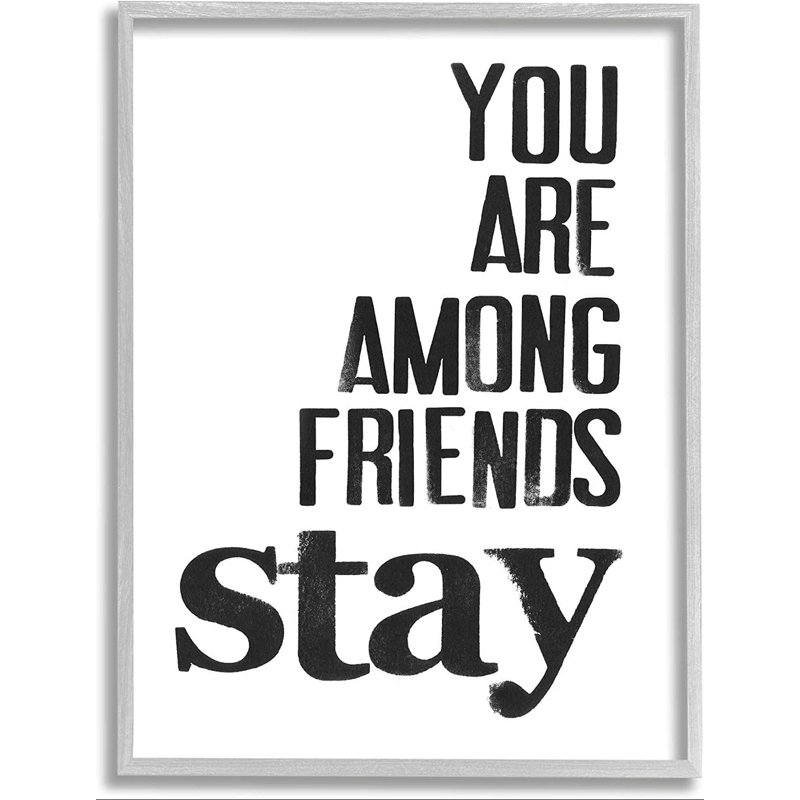 Single Picture Frame Textual Art on MDF, Farmhouse Gray Framed Giclee, 14" H x 11" W