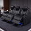 Ensemble de fauteuil inclinable électrique 93,3 po Nappa à haut rendement - 3 lumières DEL RVB, charge intelligente, entièrement réglable