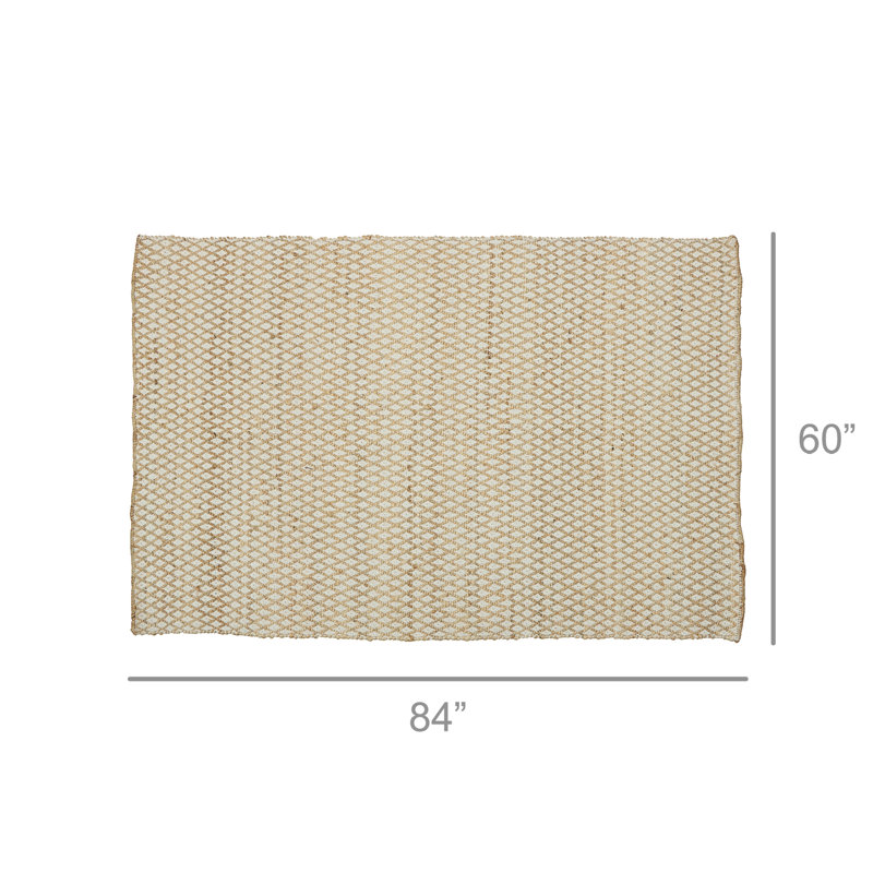 Sohib Cotton Indoor Rug,  Rectangle 5' x 7'