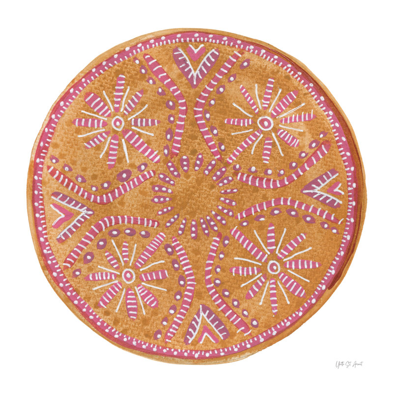 Moutarde mandala par Yvette St. Amant 88261, H 30 po x l 30 po
