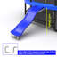 Trampoline d'extérieur, bleu