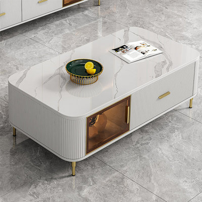 Modern minimalist storage coffee table