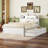 Wooden LED Platform Bed with Trundle-1925299496-1925299506