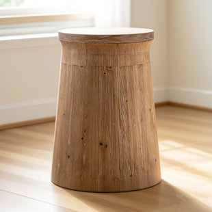 Wabi-Sabi Style Retro Fir Side Table