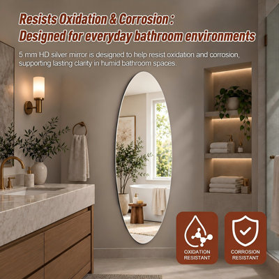 Miroir mural 65 po x 24 po