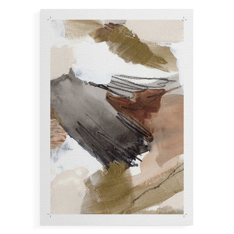 Or antique III - Impression sur toile seulement - NON-CADRE, H 12 po x l 8 po