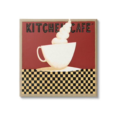 «Kitchen Cafe», art mural sur toile rétro par Dan Dipaolo