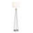 Steel Floor Lamp With Linen Shade-106951524-106951522