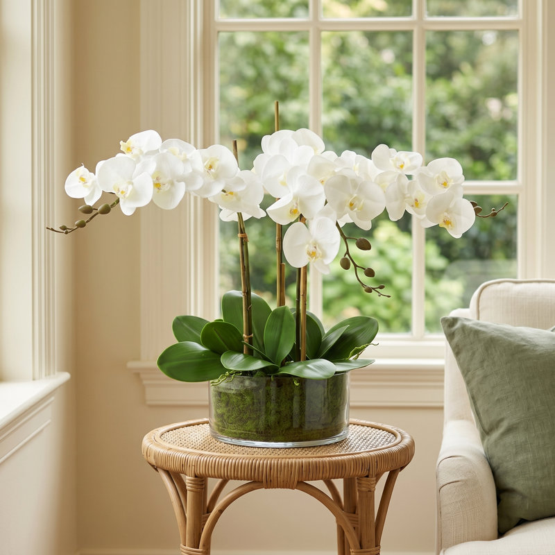 Organic Modern Orchid Arrangement
