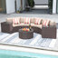 Rasmus 7-Piece Rattan Sofa Seating Group with Cushions