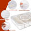 Divided Serving Tray With Lid And Handle - Divided Snack Tray For Portable Snack Platters - Clear Organizer For Candy, Fruits, Nuts, Snacks - Perfect For Party, Entertaining，2 Pcs