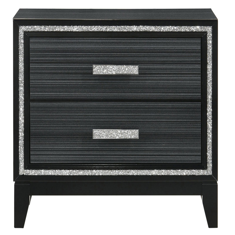 Table de bout Table de chevet moderne, Noir, noir, noir, noir